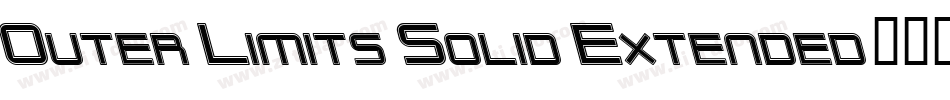 Outer Limits Solid Extended字体转换